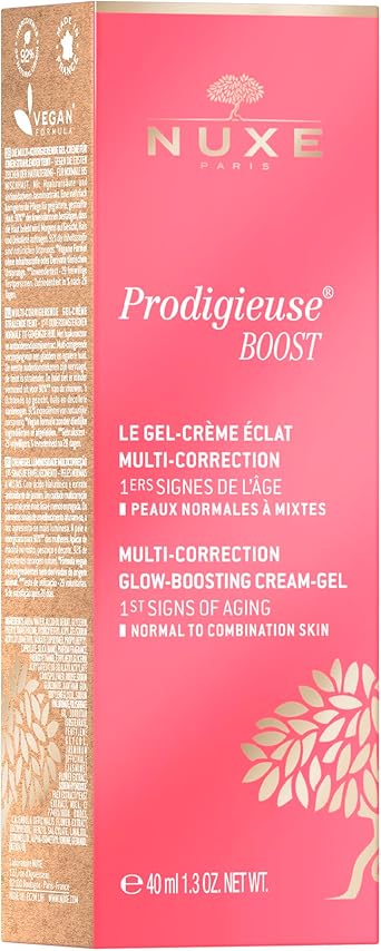 NUXE كريم جل متعدد التصحيح NUXE Prodigieuse Boost 40 مل كريم وجه معزز للتألق يرطب ويضيء مع الياسمين وحمض الهيالورونيك ينعم أول علامات الشيخوخة تركيبة نباتية - Image 4