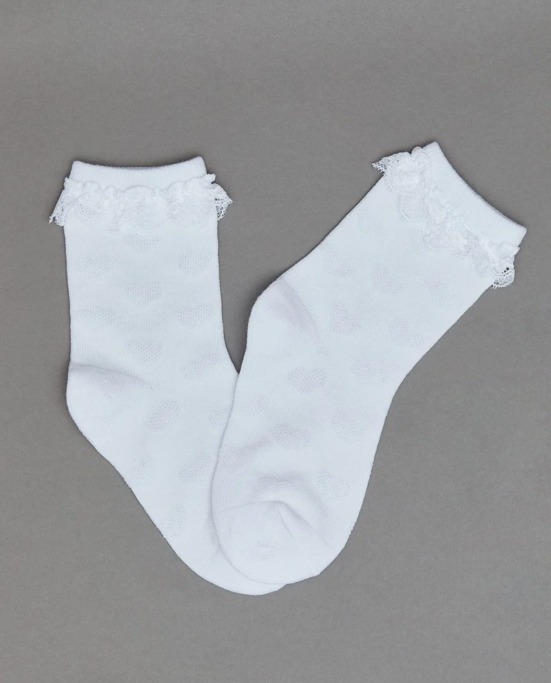 R&B 3 Pack Self Patterned Crew Socks
