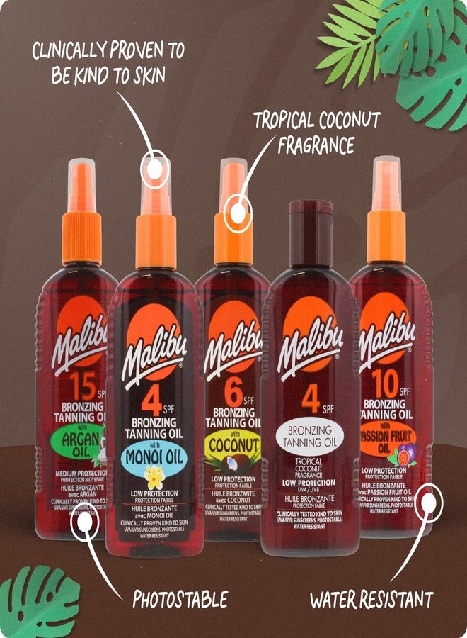 Malibu Spf 15 Bronzing Tanning Oil With Coconut, 200 Ml - Image 2