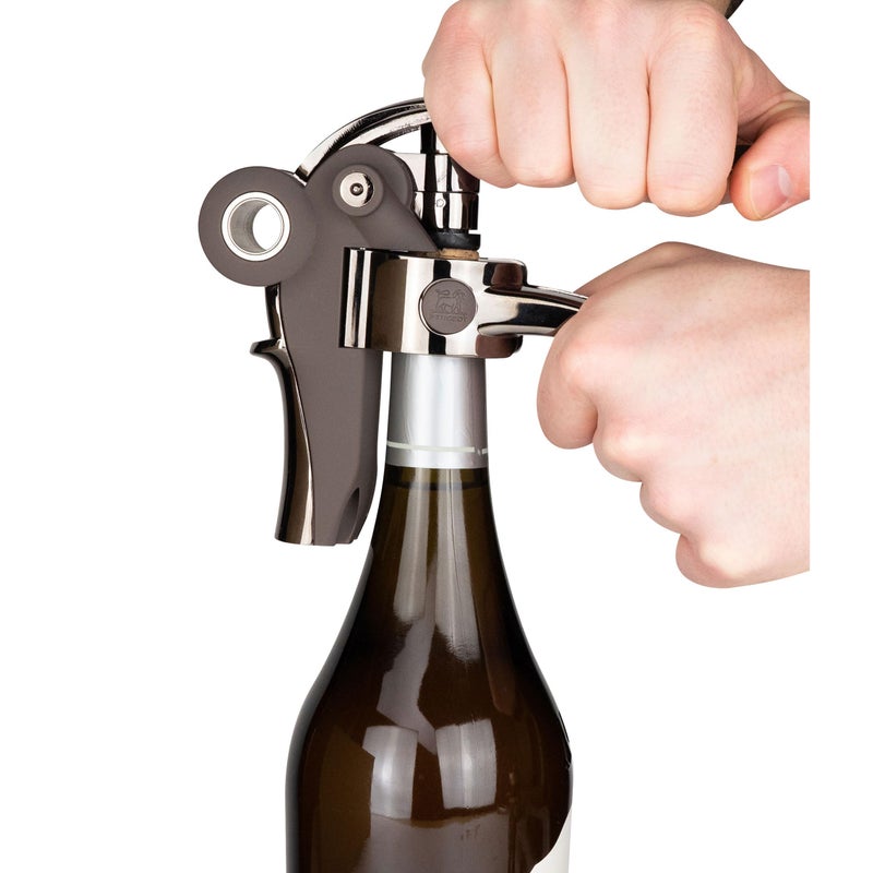PEUGEOT Peugeot - Baltaz Corkscrew - Lever-Style Bottle Opener with Foil-Cutter, Basalt, 5.5 Inches  - Image 4
