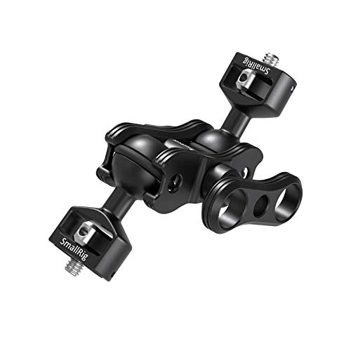SMALLRIG Articulating Magic Arm with Double Ballheads (1/4" Screw) Monitor Mount for Field Monitor, Lights, Audio Recorders - 2070 - Image 1