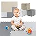 TOYVELT Foam Puzzle Floor Mat for Kids 12x1232 Interlocking Play Mat Tiles with Colors Educational Large Puzzle Foam Floor Tiles for Crawling NonToxic CreamGrayBeige - Image 2