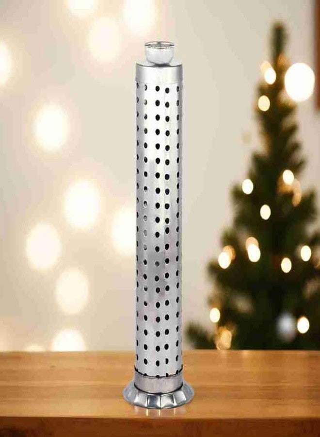 NS INVENTIVENESS - Stainless Steel Incense Stick Holder for Worship | High Durable Incense Stand| Agarbatti Holder with Ash Catcher | Silver Color | 1 pc Agarbatti Stand Holder Agarbatti Stand Holder - Image 1