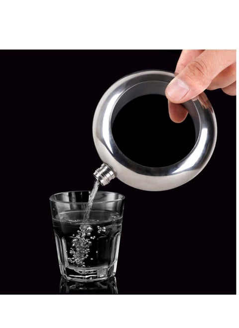 Hip Flask Portable Bangle Hip Flask with Crystal Lid for Men Women 3.5 OZ Wrist Hip Flask for Wine Bangle Bangle Hip Flask Gift Colorful