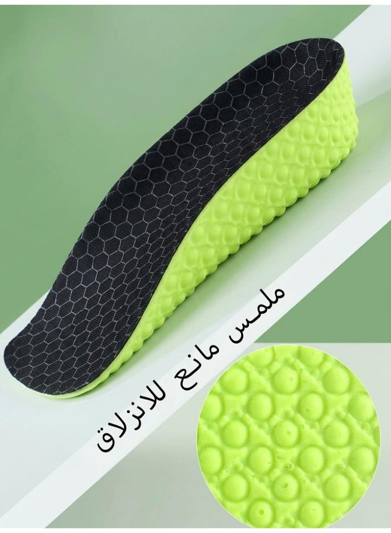 KINGMAZI Men's Height-Increasing Insoles, breathable and deodorant design, naturally adds 2.5 cm in height, one size fits all. - Image 2