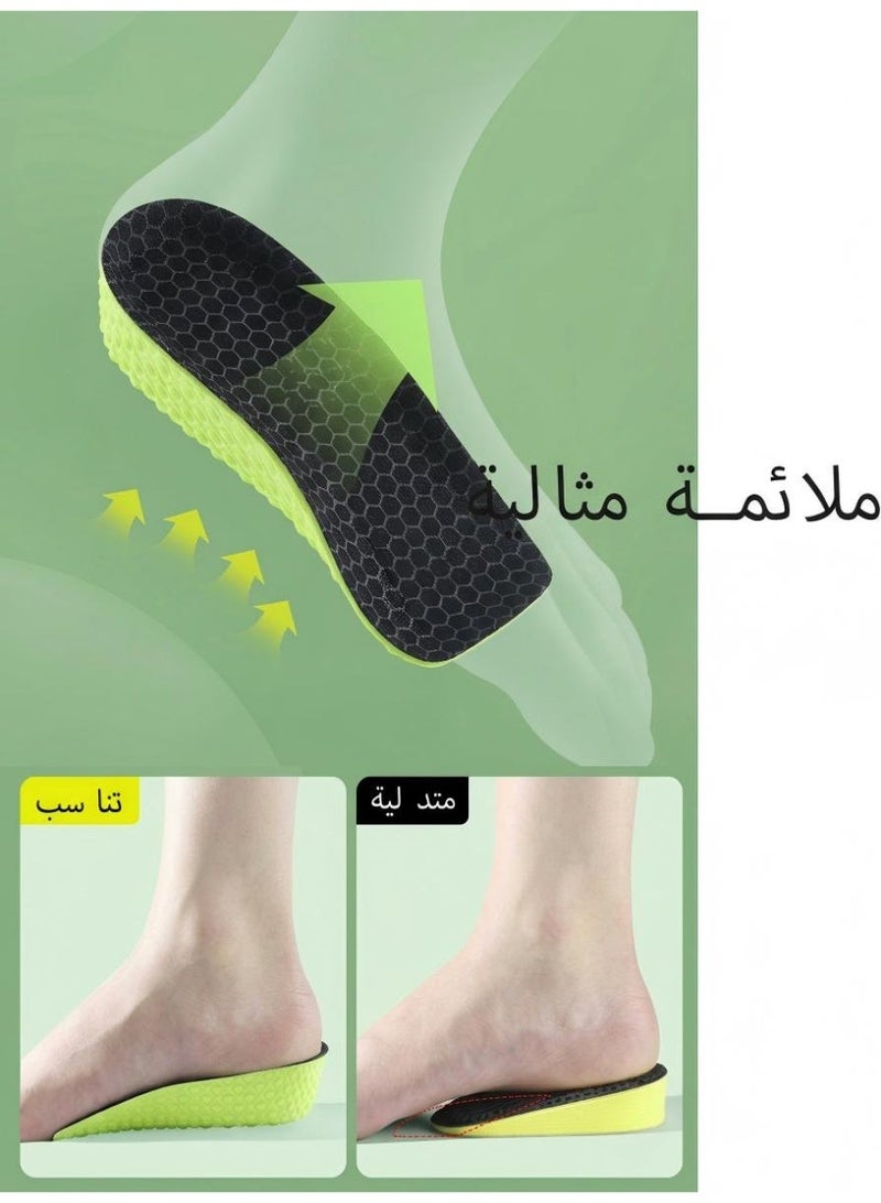 KINGMAZI Men's Height-Increasing Insoles, breathable and deodorant design, naturally adds 2.5 cm in height, one size fits all. - Image 4