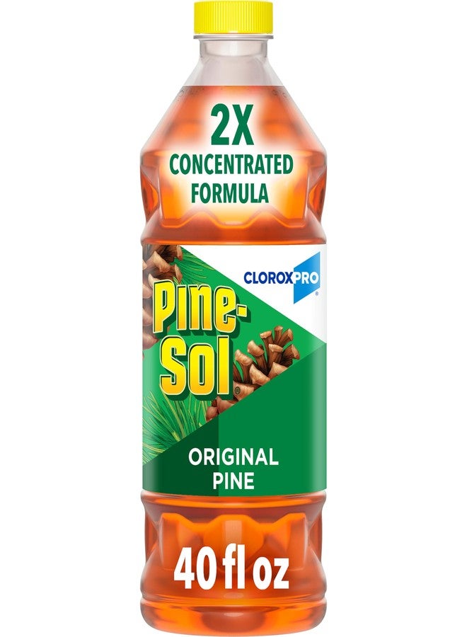 Pine Sol Multi-Surface Cleaner, CloroxPro, 2X Concentrated Formula, All-Purpose Cleaner, Original Pine, 40 Fluid Ounces - Image 1