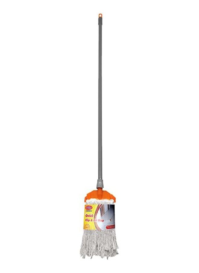 Chakaa chak Quick and Clip & Fit Mop with Long Handle for Kitchen, Restaurant, Bathroom, Garages, Warehouses & Office  - Image 1