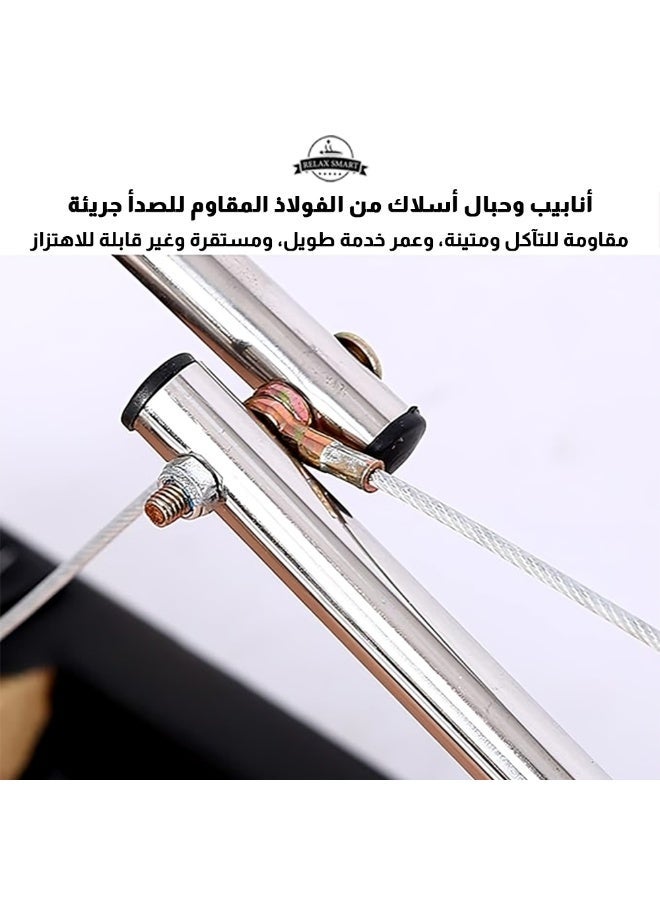 ريلاكس سمارت سرير تدليك أسود قابل للطي – طاولة مساج محمولة وخفيفة الوزن بارتفاع قابل للتعديل مع حقيبة حمل وإسفنج مريح وإطار خشبي متين للاستخدام في المنزل أو الصالون أو السبا - Image 5