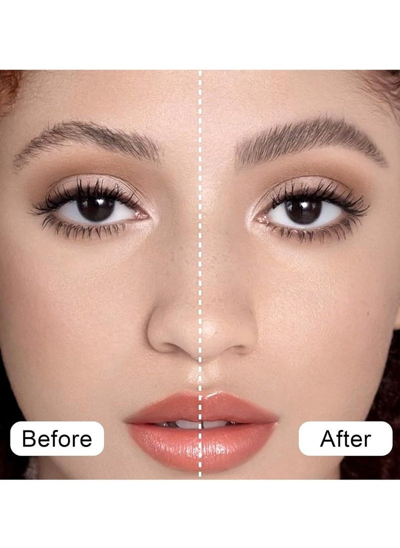 DEROL Eyebrow Fix Gel, Lightweight Brow Makeup Gel with Brush, 2 in1 Eyebrow & Hair Edges Setting Glue for Long-Lasting Hold, Waterproof, Smudge-Resistant, Quick-Dry Brow Styling Wax, Clear  - Image 3