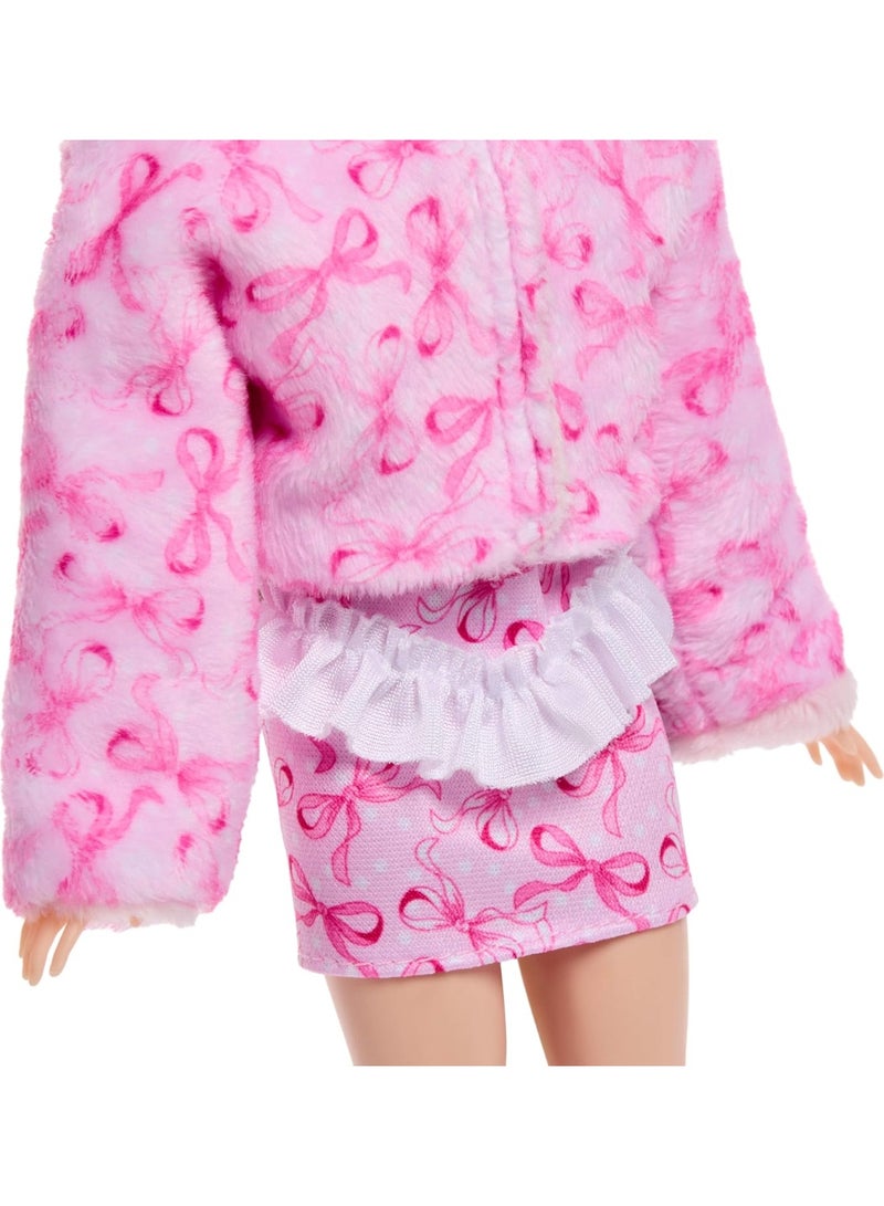 Barbie Cutie Reveal Doll & Accessories, Cuddly Series Lamb with 10 Surprises - Image 4