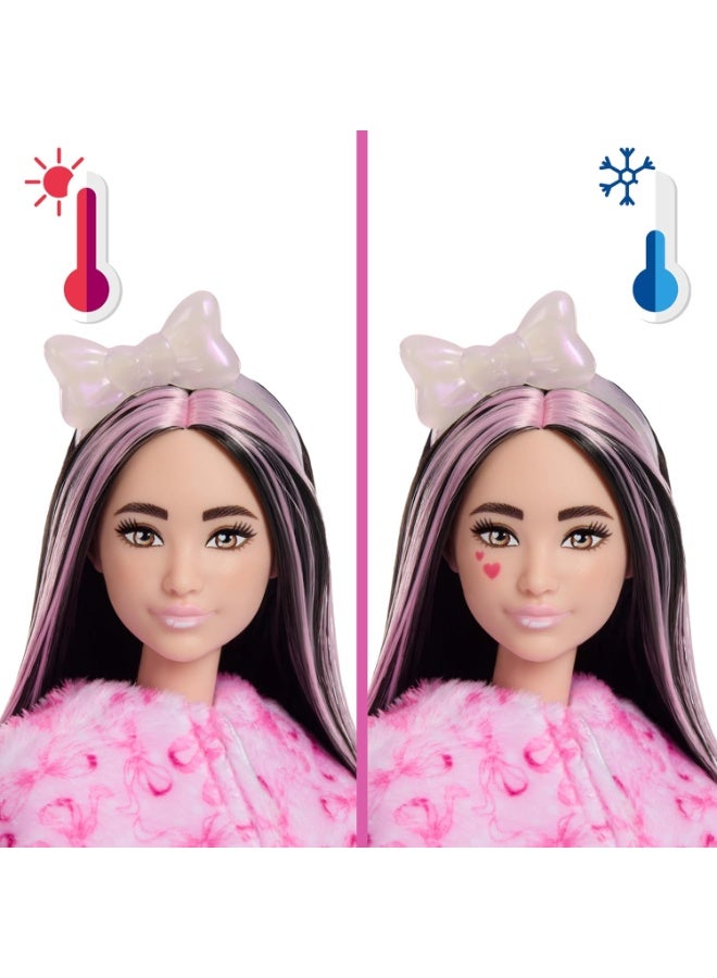 Barbie Cutie Reveal Doll & Accessories, Cuddly Series Lamb with 10 Surprises - Image 3