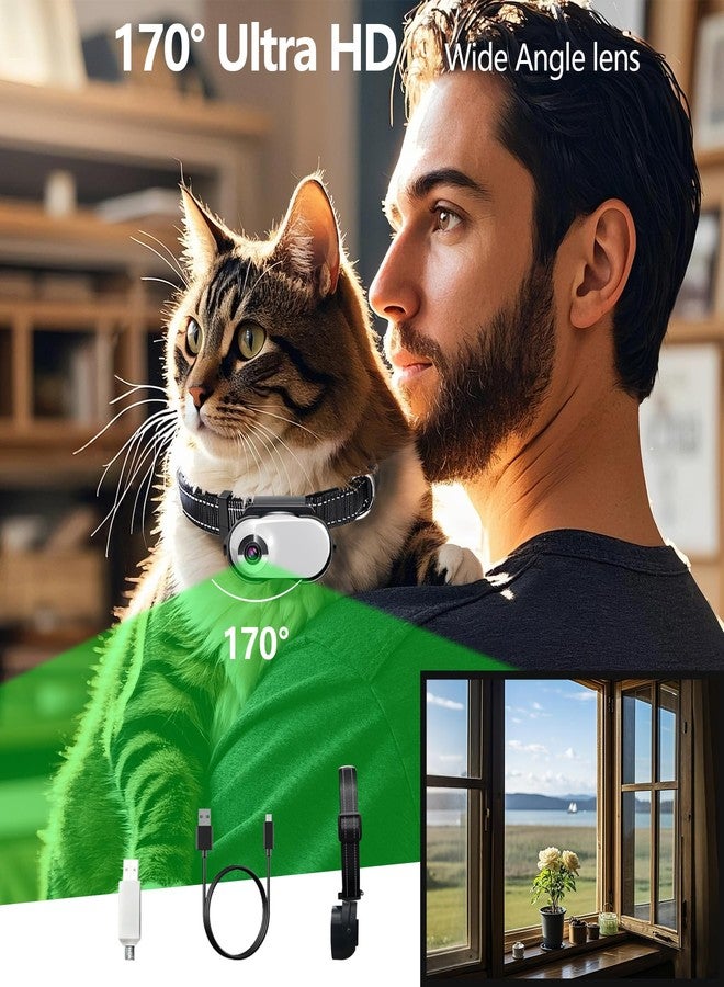 TEFIRE Dog Camera Collar, HD 1080P with Video Record Wireless Mini Sport Cam,Small Action Cameras,Body Camera for Pet Supplies/No WiFi, Indoor/Outdoor/with 32GB High-Speed Memory Card - Image 3