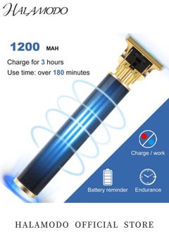 Generic Hair Trimmer for Men Electric Hair Clippers Cordless Beard Trimmer Shaver Electric Zero Gapped Hair Clippers Cutting Grooming Kit  - Image 5
