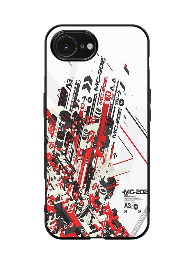 Protective Case Cover For Apple iPhone 16e Mc 202 Design Multicolour
