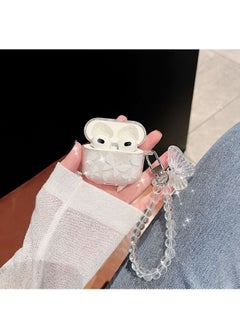 Generic Airpods 3 Case Cover 2021, Airpods 3 Protective Case with Keychain, Soft TPU Butterfly Print Design Case for Apple AirPods 3 2021  - Image 5