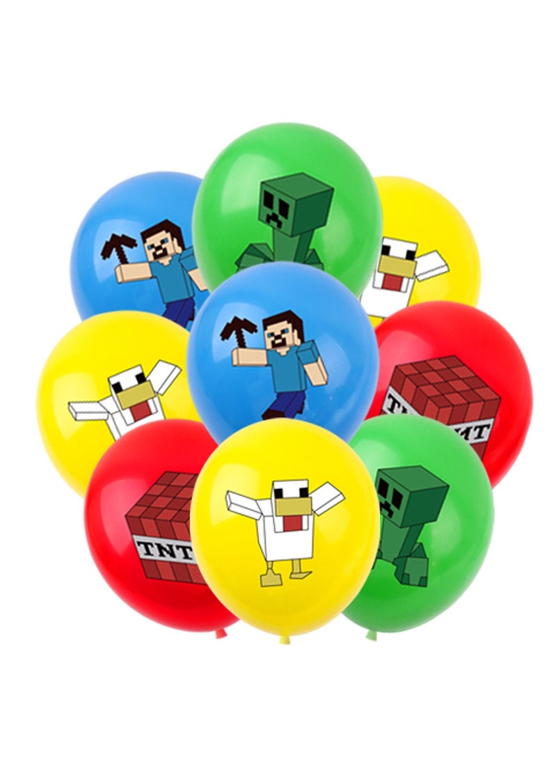 xppier 46 Pieces Minecraft Theme Birthday Decorations for Children's Birthday Supplies - Image 3