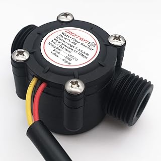 DIGITEN DIGITEN G1/2" Water Flow Hall Sensor Switch Flow Meter Flowmeter Counter 1-30L/min with 1.2m Wire  - Image 1