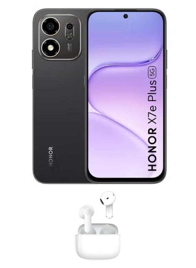 X7e Plus  Dual SIM 5G 8GB RAM 256GB Velvet Black With Free Choice Earbuds X7e (Color of gift may vary) - Middle East Version