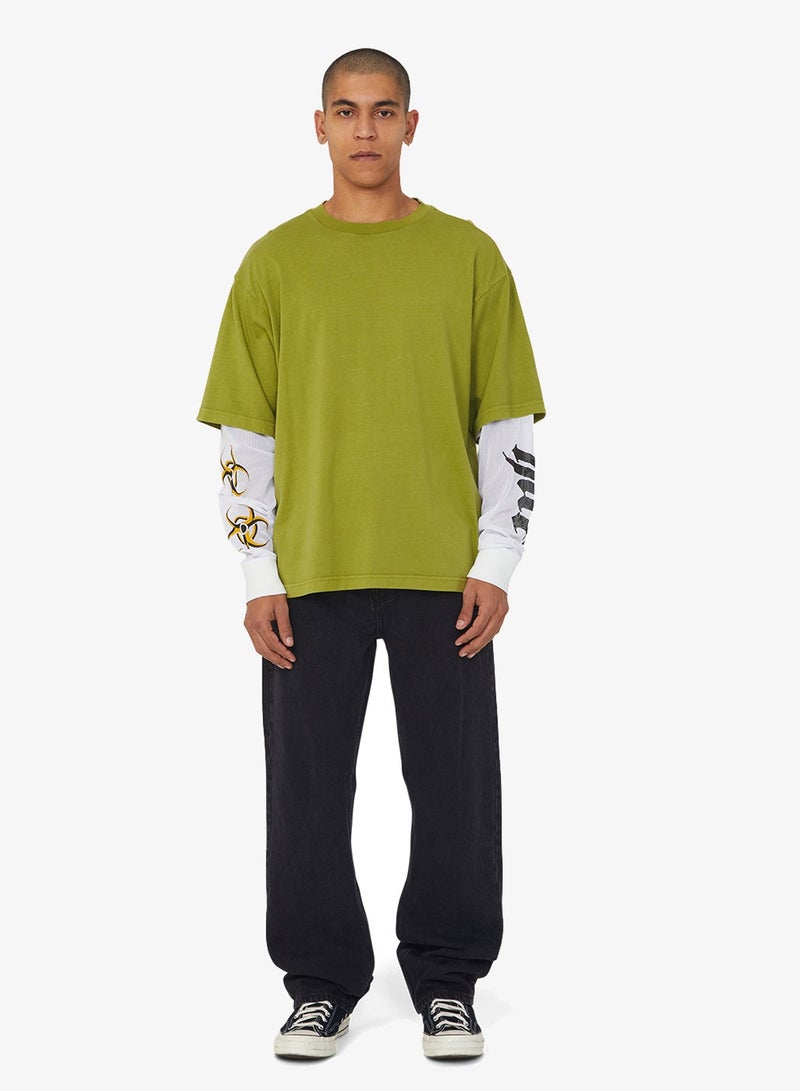 HUF LEON LS DOUBLE LAYER TOP - Image 4