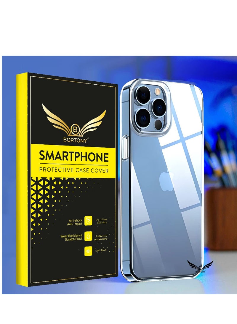 BORTONY iPhone 14 Pro Clear Case Cover, Non Yellowing Drop Protection Slim Thin Anti-Scratch Protective Case Cover for Apple iPhone 14 Pro 6.1 inch - Image 1