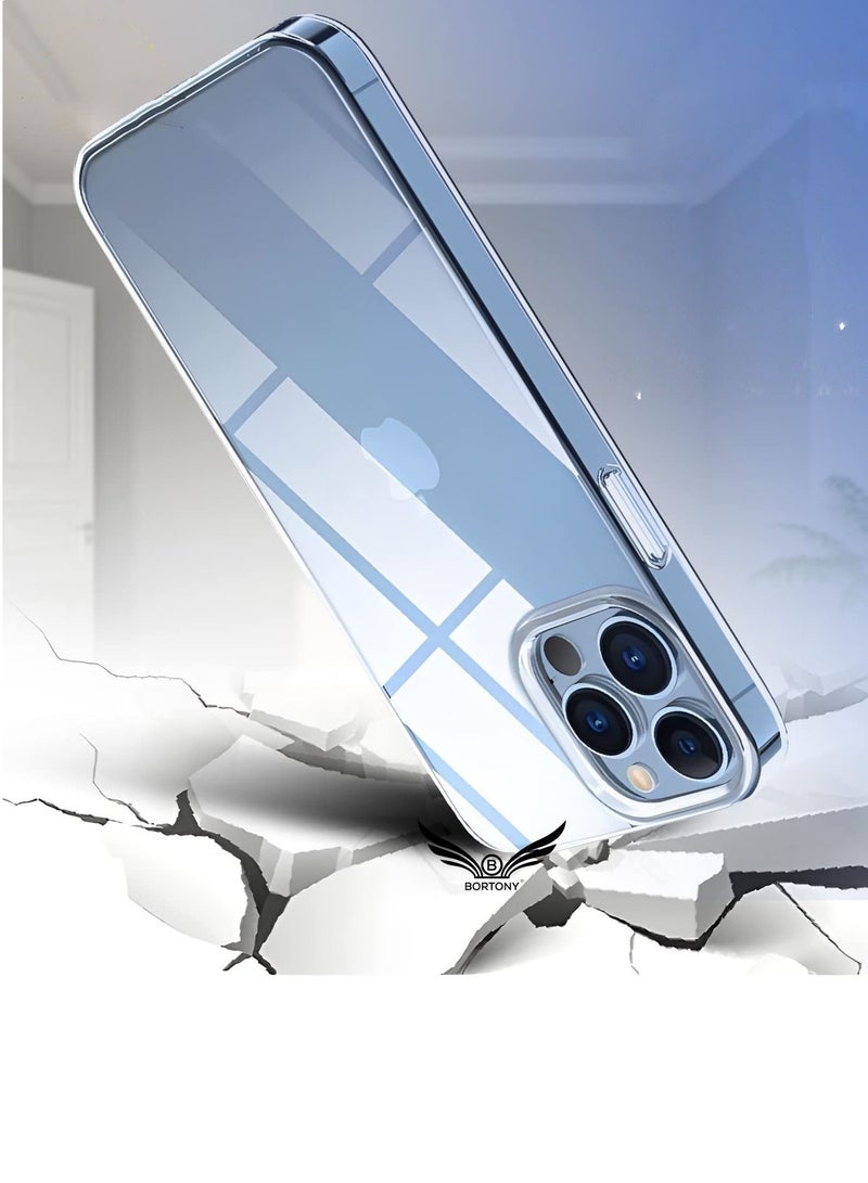 BORTONY iPhone 14 Pro Clear Case Cover, Non Yellowing Drop Protection Slim Thin Anti-Scratch Protective Case Cover for Apple iPhone 14 Pro 6.1 inch - Image 2