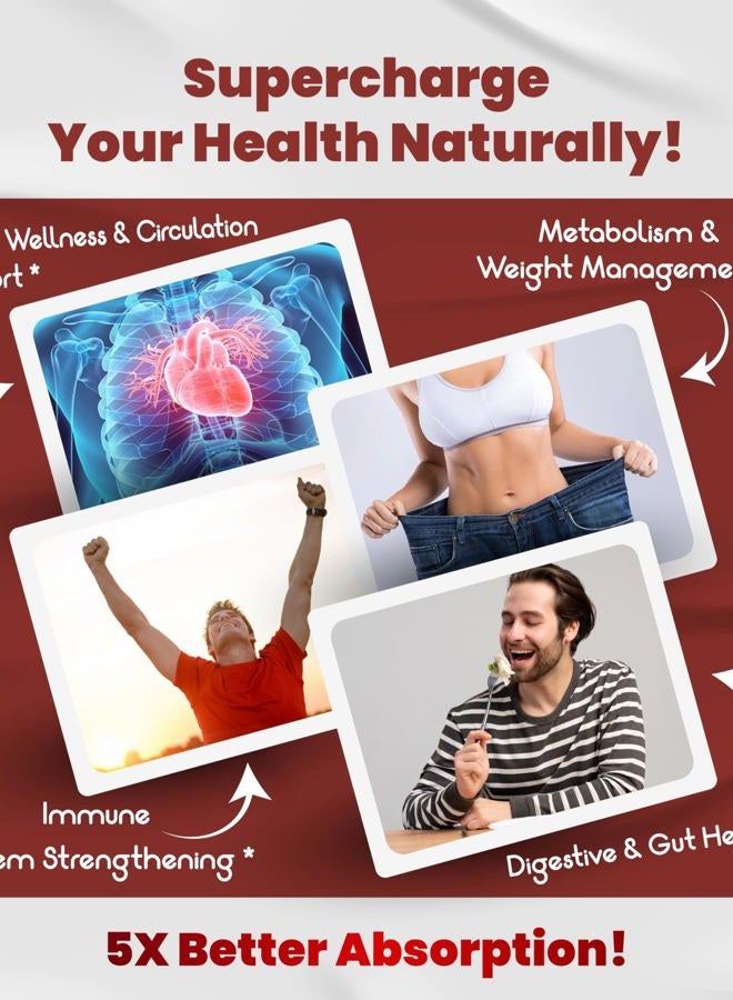 VEGATOT مكمل غلوكوسافير بيربرين مع قرفة سيلان، بطيخ مر، جمنما - يدعم المناعة وصحة القلب ووظيفة الجهاز الهضمي - مصنوع في الولايات المتحدة الأمريكية (150 حبة (عبوة واحدة)) - Image 3