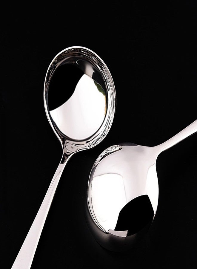 Zjunhm Small Soup and Gravy Ladles - 304 Stainless Steel, 7.7 Inches, 2-Piece Set - Dishwasher Safe (Silver) - Image 5