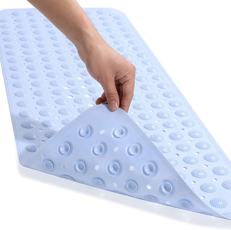 TAGPR Bathroom mat Anti Skid Rectangle Blue (100 X 40) - Image 3