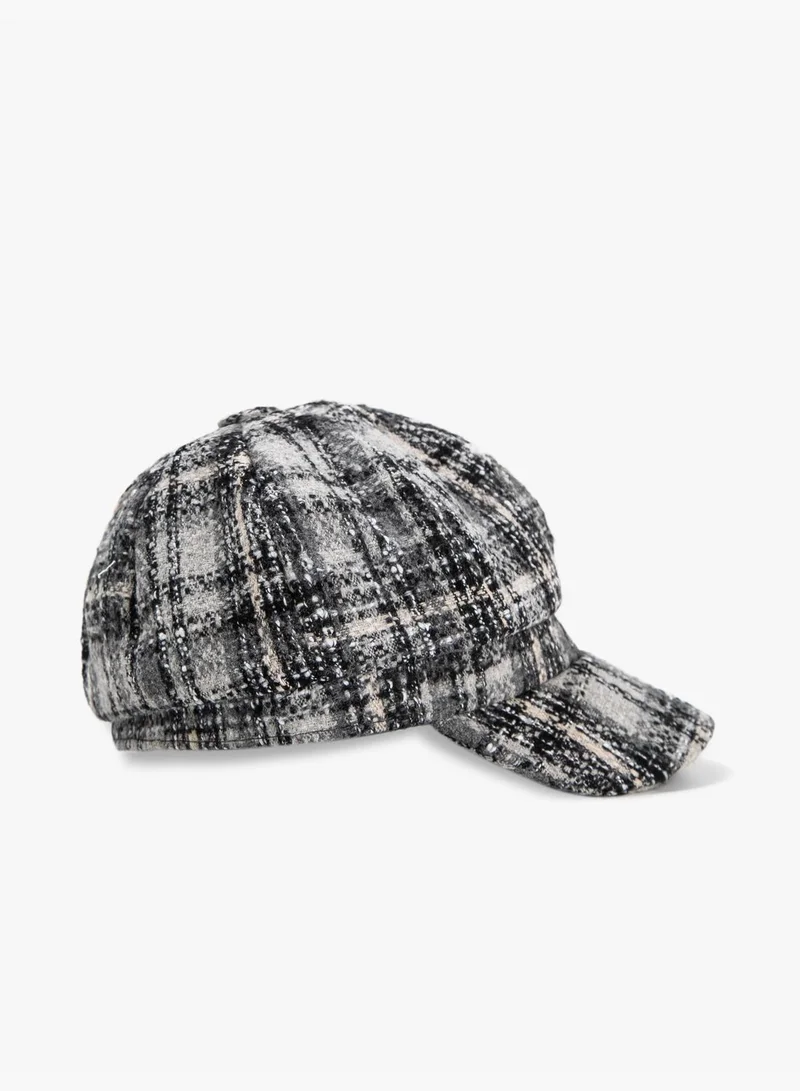 KOTON Tweed Cap Hat Patterned