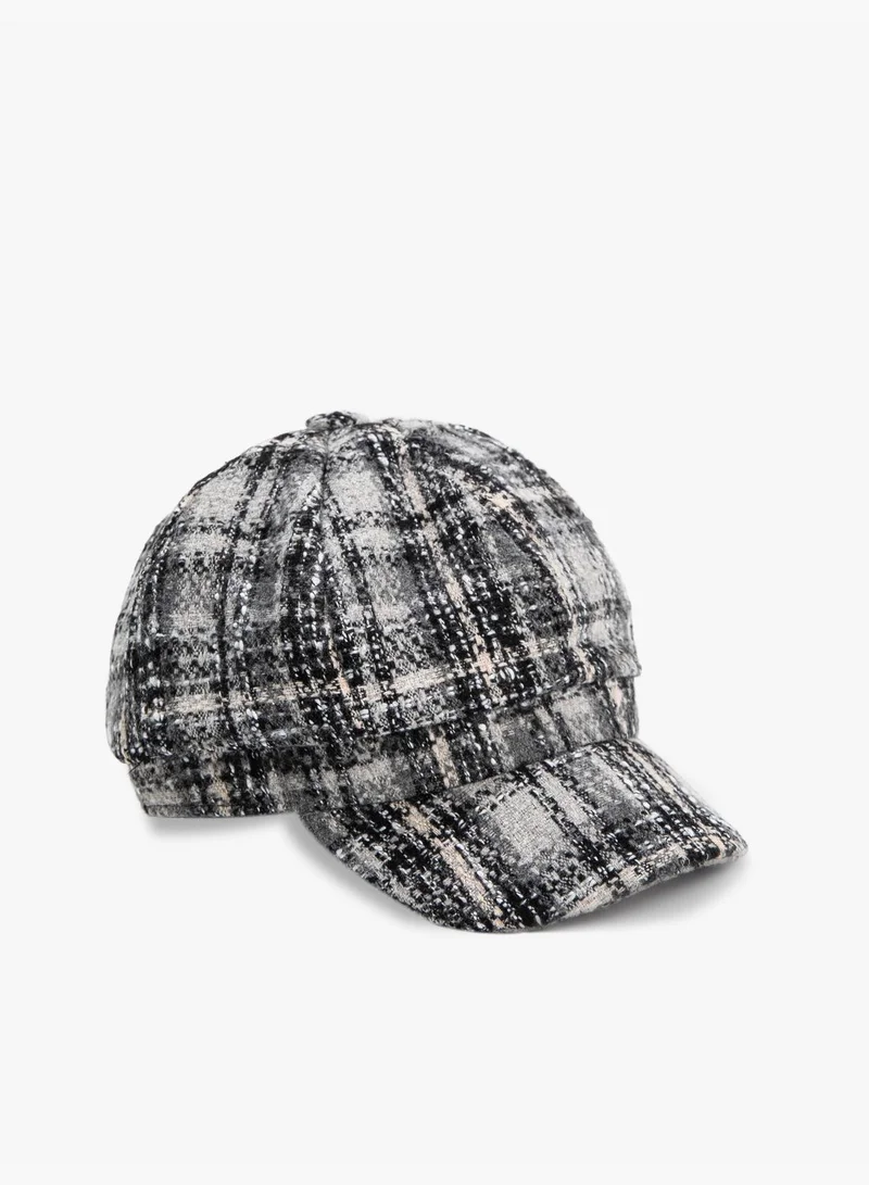 KOTON Tweed Cap Hat Patterned