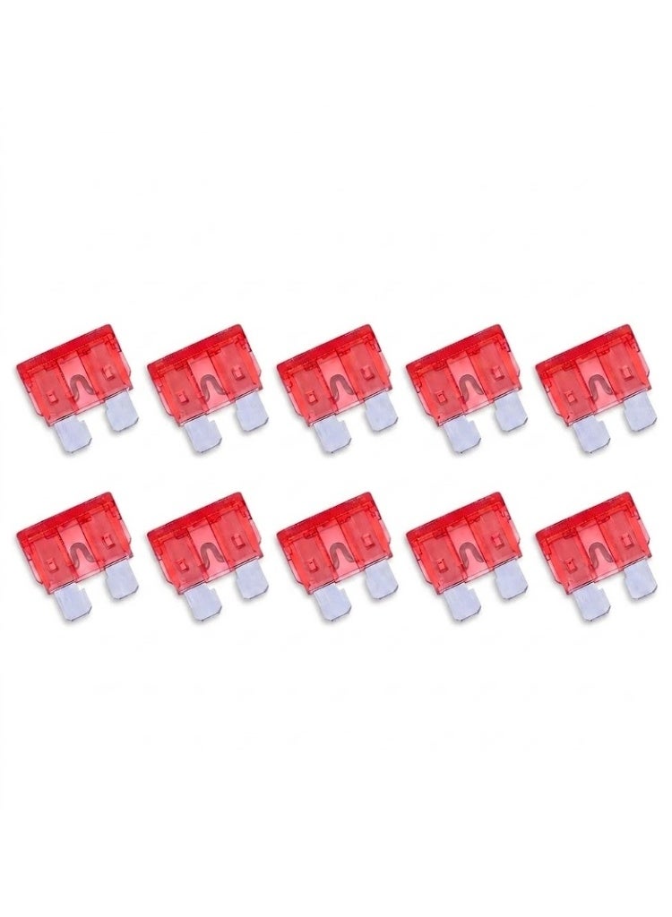 Lynacz Original 10 AMP ATC Car Fuse Set of 10 – Automotive Blade Fuse for Car Protection, Overload Safety, Short Circuit Protection, Universal Fuse Replacement, Red Plastic Durable High Performance - Image 4