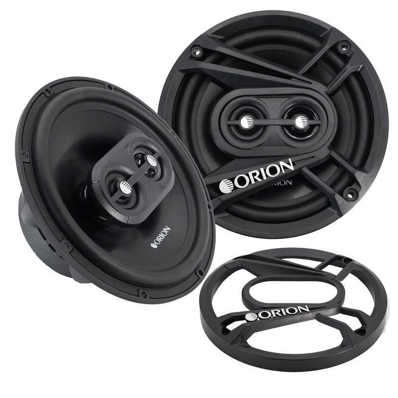 ORION Cobalt Series CB653 6.5â€ 3-Way Coaxial Car Speakers, 240W, 4 Ohms, Full Range, Enhanced Bass, Polypropylene Cone & Butyl Rubber Surround, Easy Install (Pair) - Image 1