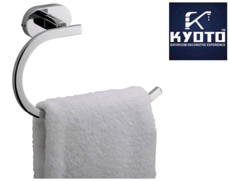 KYOTO INCE Towel Ring Stainless Steel Chrome Finished Wall Hanging RingTowel RingNapkin HolderTowel Hanger for Kitchen Wash Area Bathroom Accessories Pack of 1 - Image 2