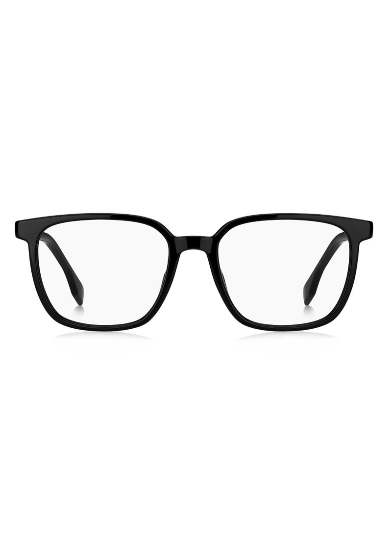 HUGO BOSS - نظارة شمسية للرجال بتصميم مستطيل BOSS 1679/F 44 - مقاس العدسة: 43.5 مم - أسود - Image 1