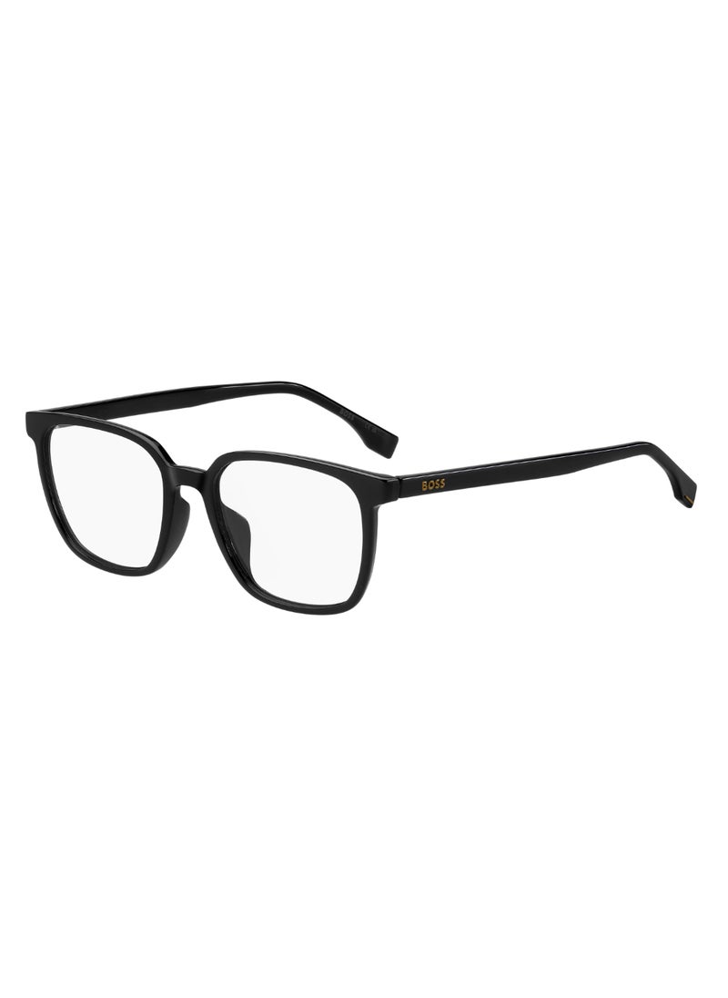 HUGO BOSS - نظارة شمسية للرجال بتصميم مستطيل BOSS 1679/F 44 - مقاس العدسة: 43.5 مم - أسود - Image 1