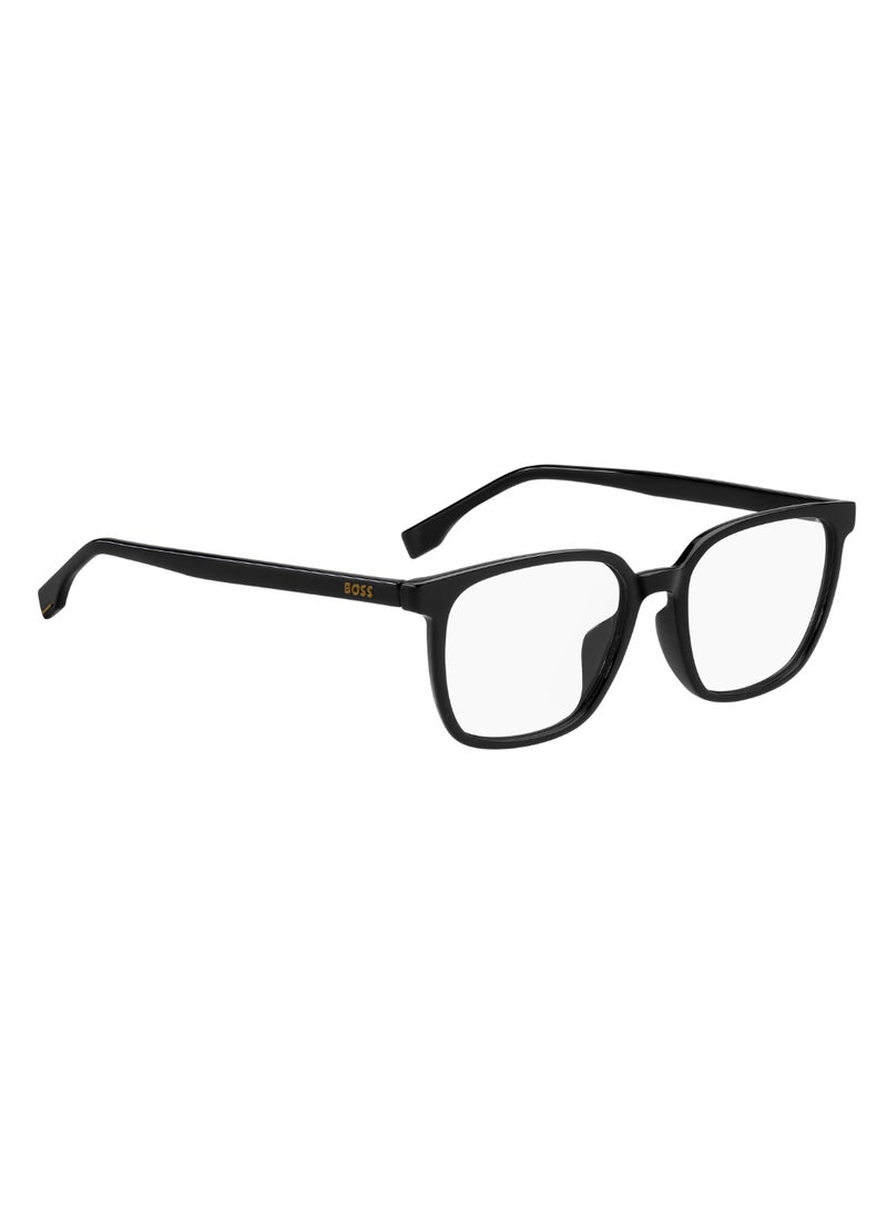 HUGO BOSS - نظارة شمسية للرجال بتصميم مستطيل BOSS 1679/F 44 - مقاس العدسة: 43.5 مم - أسود - Image 1