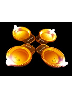 Kapoor Crafts Kapoor Crafts Water Sensor EcoFriendly Led Diyas Candle EDiya Warm Orange Ambient Lights Battery Operated Led Candles for Home Decor Festivals Decoration Diwali Lights 6 Pcs Plastic  - Image 3