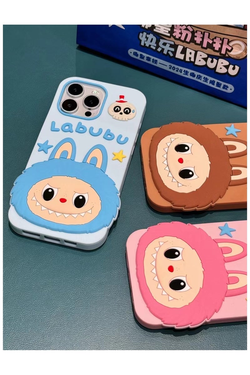 LABUBU 3D Labubu Silicone Case for iPhone 16 Pro Max – Soft Shockproof Cute Cartoon Design, Full Protection - Image 5