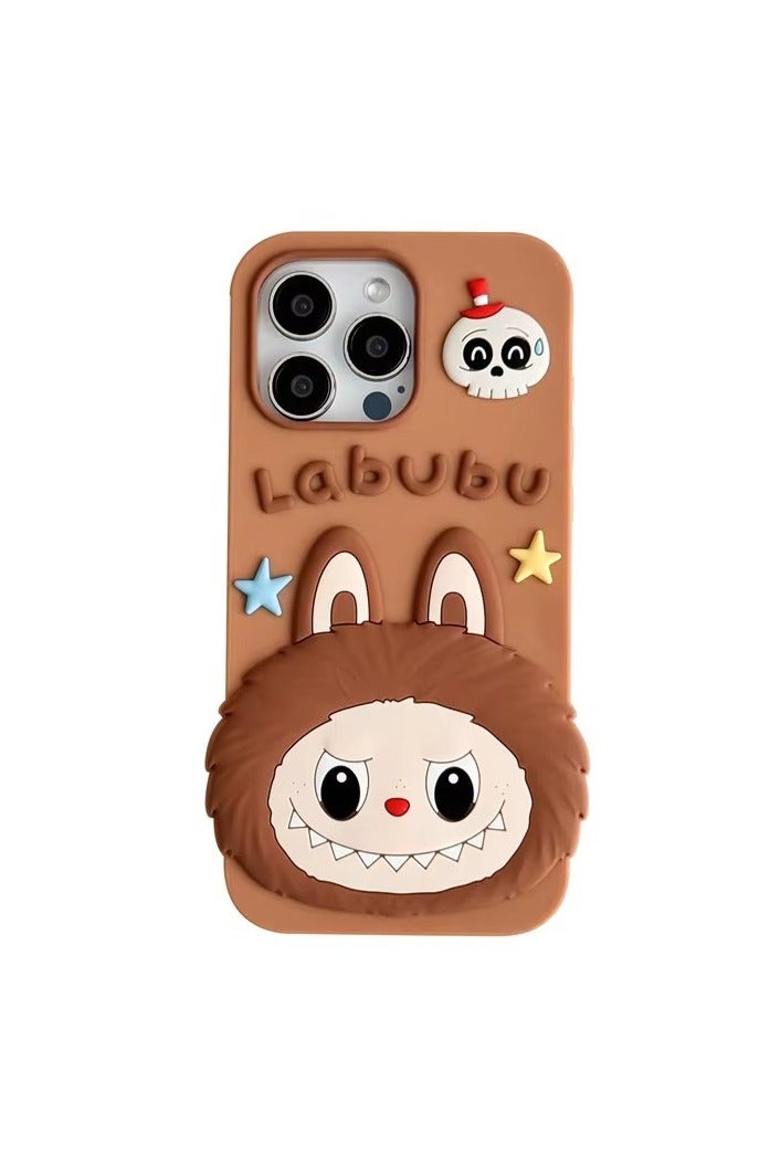 LABUBU 3D Labubu Silicone Case for iPhone 16 Pro Max – Soft Shockproof Cute Cartoon Design, Full Protection - Image 1