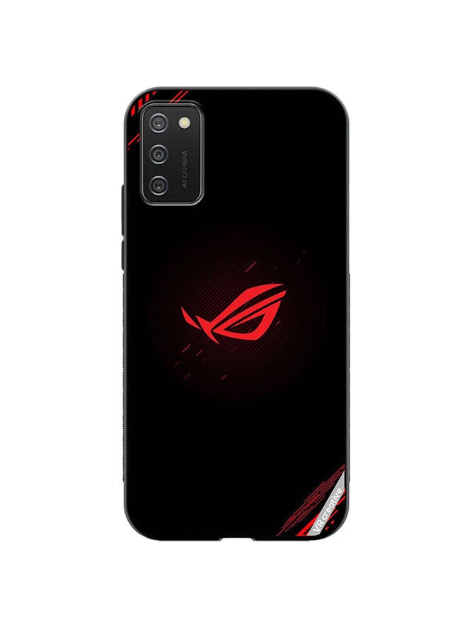 VR CREATIVE Protective Case Cover For Samsung Galaxy A02s Republic Of Gamers Logo Design Multicolour - Image 1