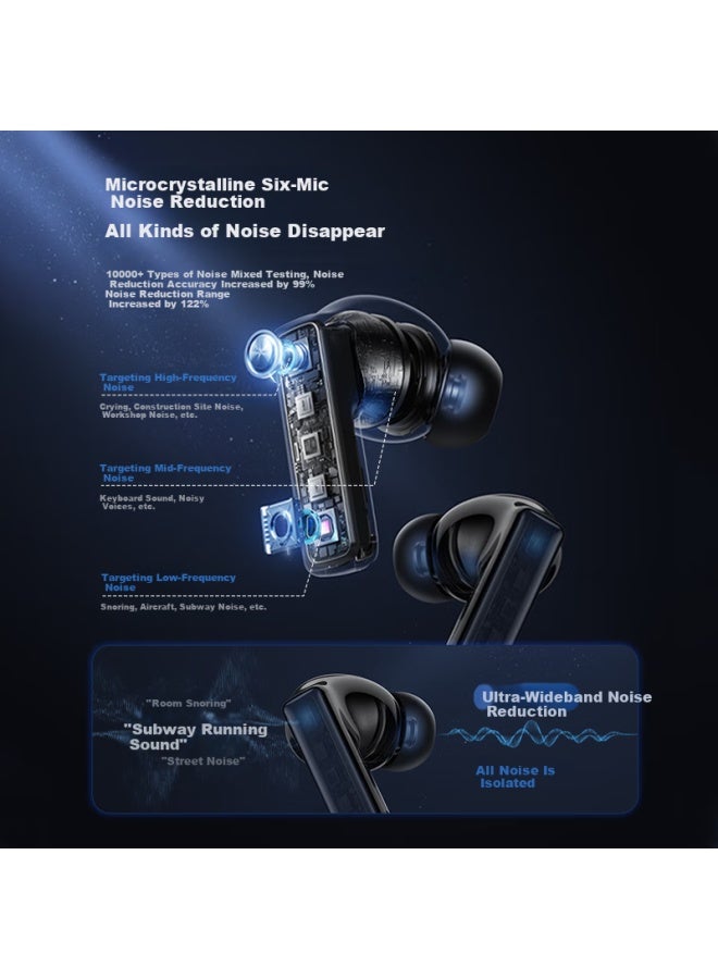 Kinyo [over 600,000 Sold Online | -60db National S-level Noise Reduction Certification] Active Noise-cancelling Bluetooth Wireless Translation In-ear Headphones Music Simultaneous Interpretation Top Ten Ranking - Image 1