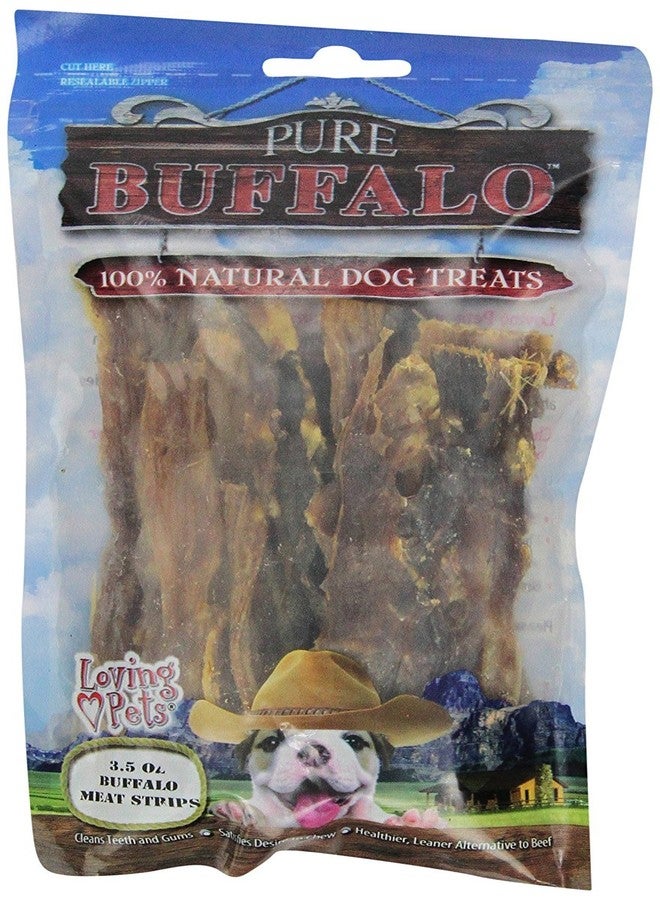 Loving Pets Loving Pet Pure Buffalo Meat Jerky Strips, Dog Treat, 3.5-Ounce - Image 1