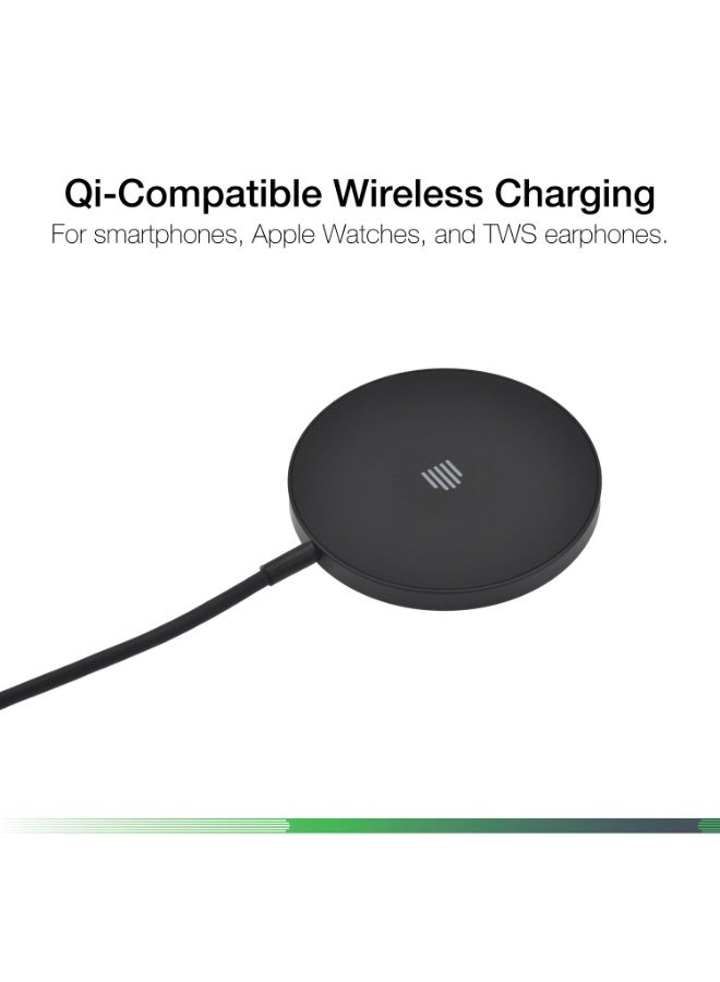 DVICED Magnetic qi2 wireless charger - Black - Image 2
