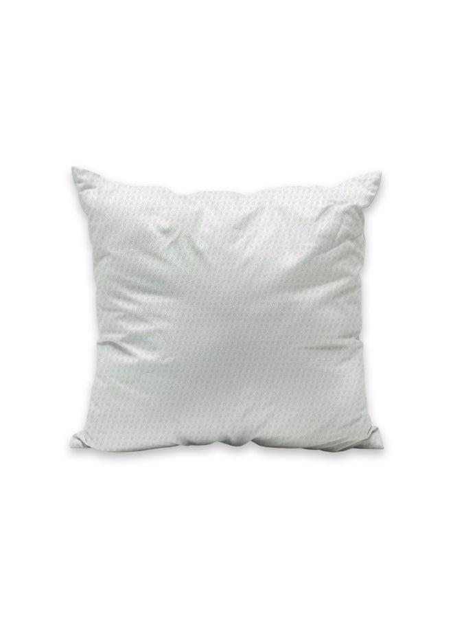 حشو وسادة أرستقراطي مع غطاء خارجي غير منسوج وحشوة ألياف مجوفة 50x50 سم بوليستر أبيض أبيض 50x50 سم - Image 4