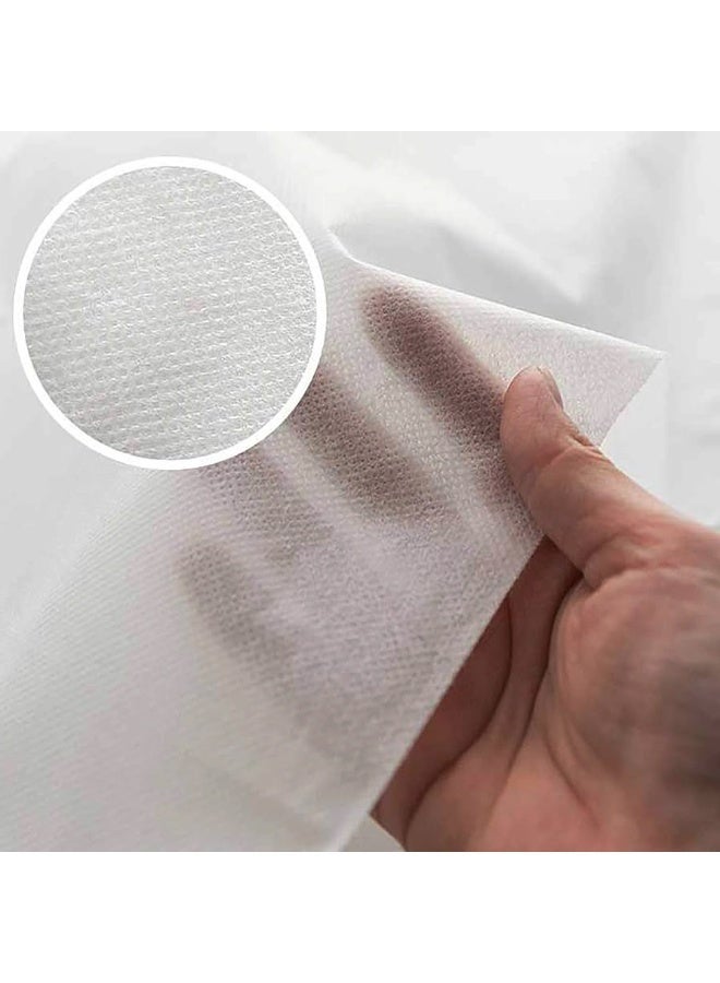 حشو وسادة أرستقراطي مع غطاء خارجي غير منسوج وحشوة ألياف مجوفة 50x50 سم بوليستر أبيض أبيض 50x50 سم - Image 2