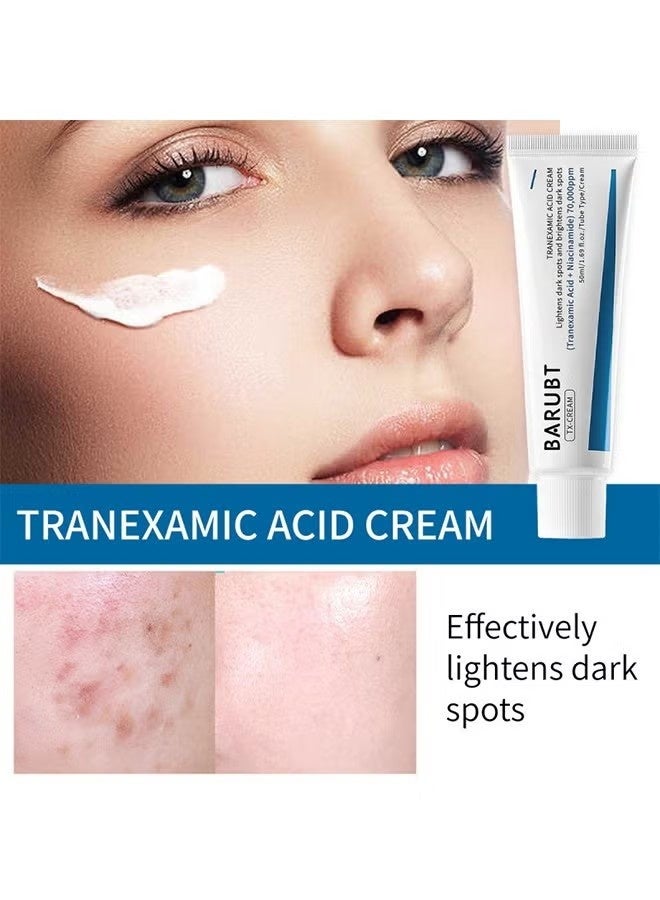 BARUBT TX-CREAM,Tranexamic Acid Cream,Lightens Dark Spots and Brightens Dark Spots,(Tranexamic Acid+ Niacinamide)70,000ppm 50ml - Image 2
