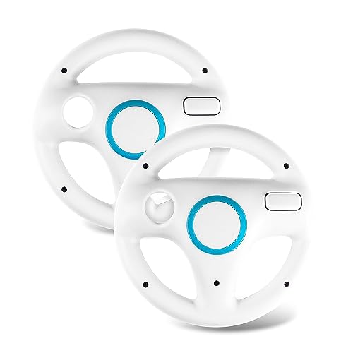 Beastron Mario Kart Racing Wheel, 2 Sets White Color Bundle - Image 1