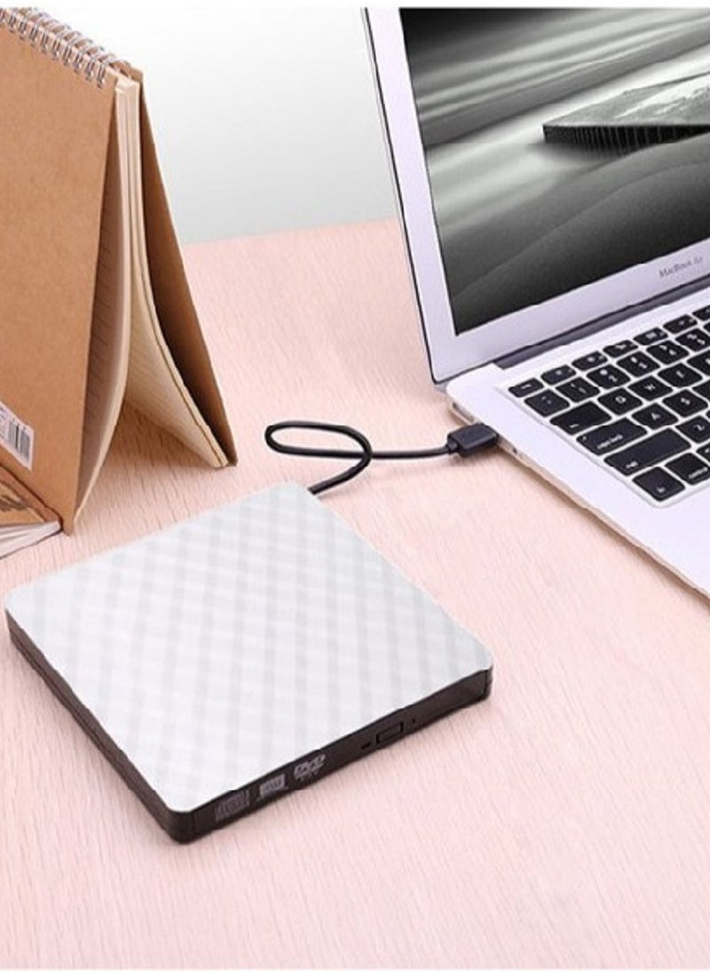 غاز محرك أقراص مضغوطة خارجي USB 3.0 محرك أقراص CD DVD +/- RW ناسخ أقراص DVD / CD ROM كاتب الموقد متوافق مع Windows و Mac Pro MacBook  - Image 1