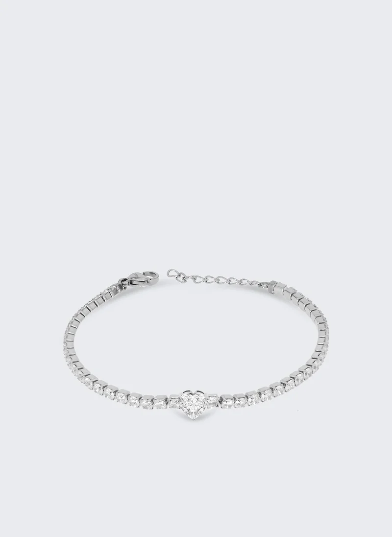 ليو جو سوار مرصع بأحجار الراين وعنصر بقلب مقطوع